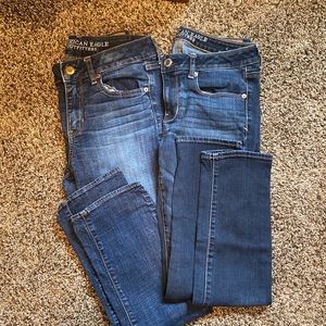 American Eagle DarkWash Straight/Skinny jeanBundle